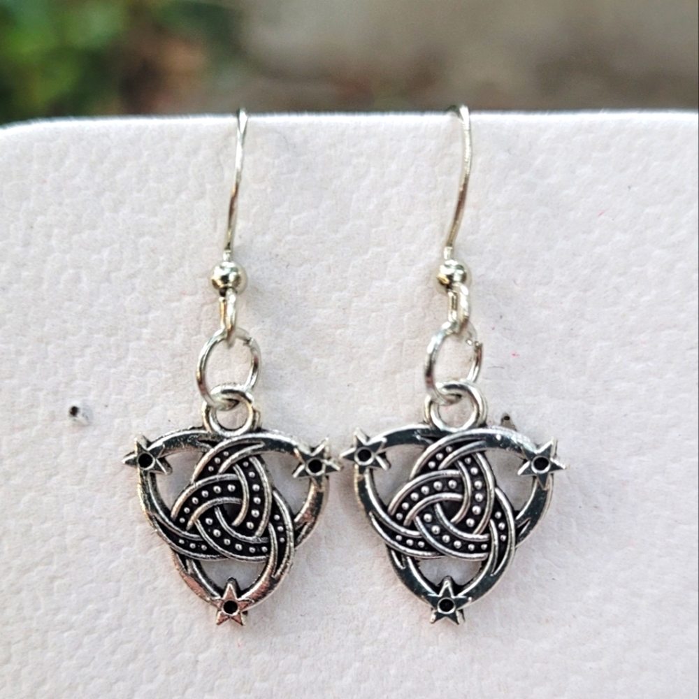 2 for $16! Silver Celtic Earrings